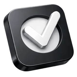 3D approval checkmark icon on the Crypto Volton AI about page