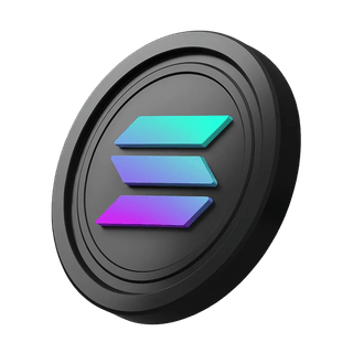 Solana SOL coin placed at the edge of the hero banner section
